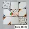 Gạch bông giả cổ 20×20 mix hoạ tiết đẹp