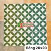 Gạch bông giả cổ đồng tiền xanh 20×20 xương đá