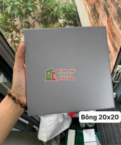 Gạch bông lát nền 20×20 đá mờ xám