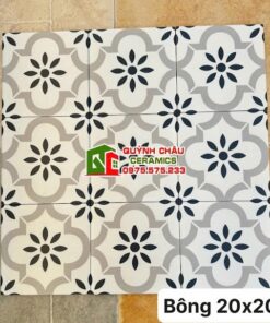 Gach bông lát nền giả cổ 20×20 trung quốc