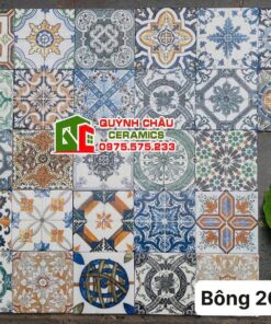 Gạch bông mix phối màu 20×20 trung quốc