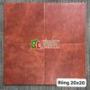 Gạch bông porcelain đỏ hiệu ứng 20×20 giả cổ