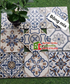 Gạch bông trang trí mix hoa văn 20x20cm