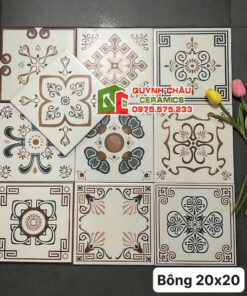 Gạch bông trung quốc 20×20 mix nhiều mẫu