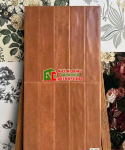 Gạch giả thẻ 30×60 ốp tường men màu nâu cam