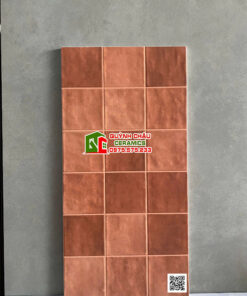 Gạch thẻ giả cổ điển 30×60 màu nâu đỏ