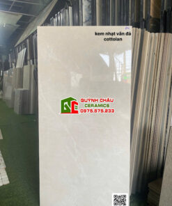 Gạch granite Viglacera 60×120 bóng kính kem nhạt
