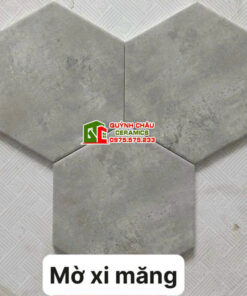 Gạch lục giác 20×23 đá mờ xi măng