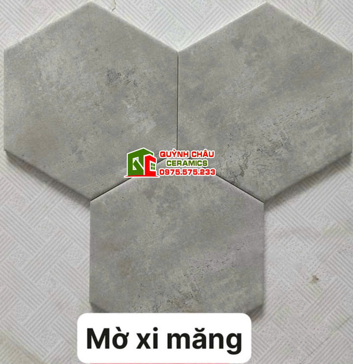 Gạch lục giác 20x23 đá mờ xi măng