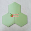 Gạch lục giác 20×23 màu đơn sắc xanh lá