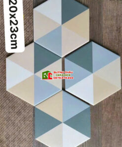 Gạch lục giác 20×23 trang trí nhiều màu