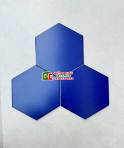 Gạch lục giác đơn sắc 20×23 màu xanh dương