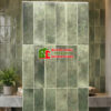 Gạch ốp tường 40×80 giả thẻ cổ xanh hiệu ứng