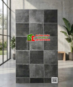 Gạch ốp tường 40×80 giả thẻ loang màu cổ điển