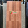Gạch ốp tường 40×80 giả thẻ màu nâu đỏ
