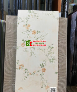Gạch ốp tường 40×80 hoa lá đẹp