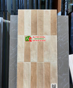 Gạch ốp tường giả thẻ 40×80 mix màu hiệu ứng