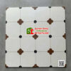 Gạch bông 40×40 hoạ tiết cổ điển tone kem nâu đen