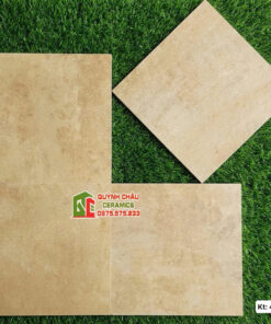 Gạch bông giả cổ màu vàng đất hiệu ứng 40x40cm