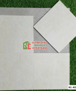 Gạch bông lát nền 40×40 màu trơn xám mờ