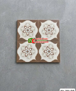 Gạch bông vân gỗ hoạ tiết trang trí 30×30 tân cổ điển