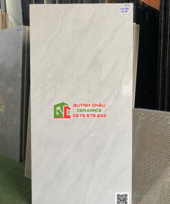 Gạch lát nền CMC 60×120 bóng kính vân đá xám nhạt
