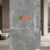 Gạch 60×120 ấn độ bóng kính màu xám vân trắng sang trọng