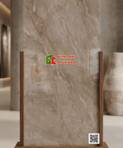 Gạch ấn độ 60×120 bóng kính vân đá nâu sang trọng