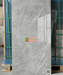 Gạch ấn độ 60×120 màu xám vân trắng sang trọng