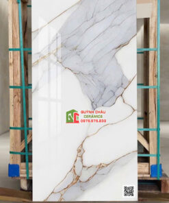 Gạch lát nền và ốp tường 60×120 màu trắng vân đá cẩm thạch