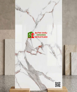 Gạch ốp lát 60×120 vân đá Marble xám khói nâu đỏ bóng kính