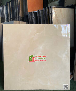 Gạch ấn độ 100x100cm kem vân đá bóng kiếng