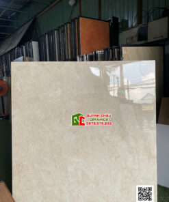 Gạch ấn độ 120x120cm vân đá vàng Beige bóng kiếng