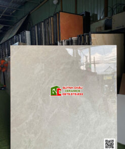 Gạch lát nền 120x120cm xám nhạt vân đá bóng kiếng