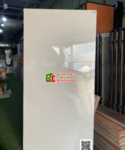 Gạch lát nền 80×160 màu trắng trơn bóng kiếng ấn độ