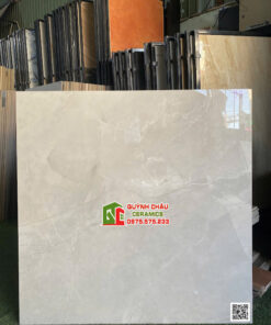 Gạch lát nền ấn độ 100×100 vân đá Marble xám ghi bóng kiếng