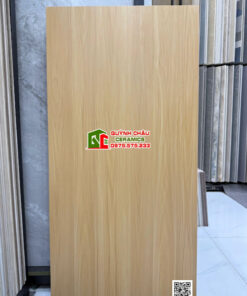 Gạch 60×120 giả vân gỗ tự nhiên màu vàng