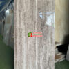Gạch 60×120 Travertine vân đá xám đậm bóng kiếng