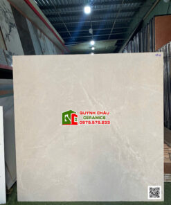 Gạch lát nền Á Mỹ 120×120 đối vân đá mờ xám