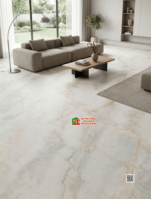 Gạch lát nền 120×180 Baby Skin mờ mịn trắng kem vân đá Gạch lát nền 120×180 Baby Skin mờ mịn trắng kem vân đá