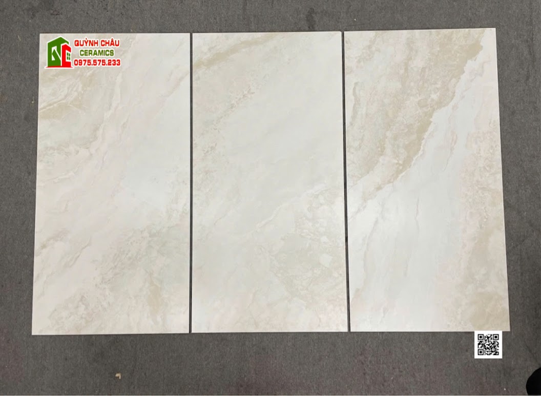 Gạch lát nền Malaysia 60x120 mờ mịn Baby Skin kem vân đá