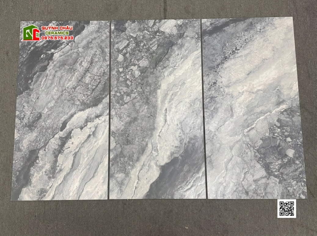 Gạch Malaysia 60x120 Baby Skin xám đen trắng vân đá mờ mịn Alchemy