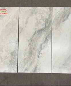 Gạch Malaysia mờ mịn Baby Skin 60×120 màu xám kem