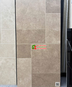 Gạch trung quốc giả cổ 60×120 mix size màu nâu nhạt