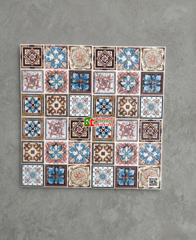 Gạch bông 30×30 mix nhiều hoa văn bề mặt nổi họa tiết 3D Gạch bông 30×30 mix nhiều hoa văn bề mặt nổi họa tiết 3D