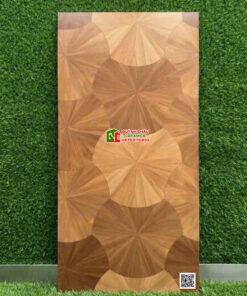 Gạch lát nền vân gỗ họa văn lá sen đẹp 60×120 cao cấp