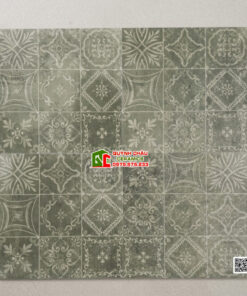 Gạch bông cổ điển 40×40 hoa văn màu xanh rêu