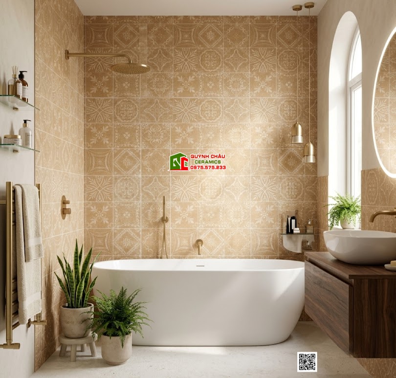 Gạch bông trang trí decor 40×40 hoa văn giả cổ Gạch bông trang trí decor 40×40 hoa văn giả cổ