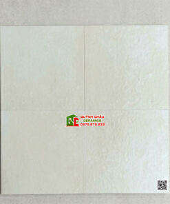 Gạch lát giả cổ 40×40 đá mờ kem hiệu ứng