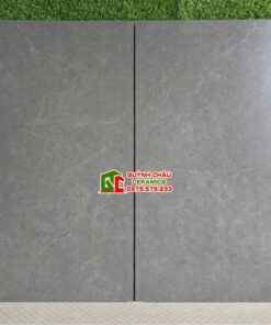 Gạch lát nền granite 60×120 kis đá mờ xám đậm